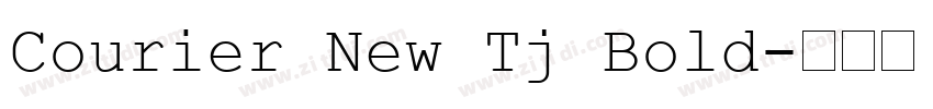 Courier New Tj Bold字体转换
